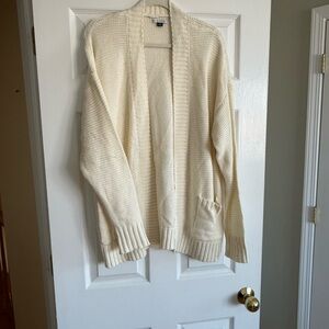American Eagle Outfitters Cream Cardigan
